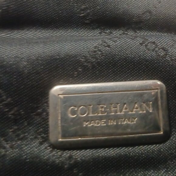 Cole Haan Black Soft Pebble Leather Backpack Shoulder Tote Bag main image 9